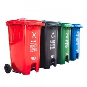 Plastic Waste Container 100 Liter Dustbin Plastic