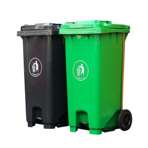 Tempat Sampah Pedal Plastik Wheelie Bin 120 Liter