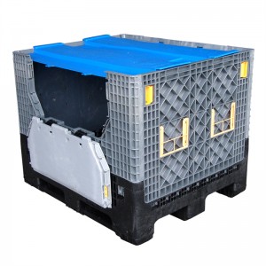 Caisse de palette pliable de conteneur de palette en plastique réutilisable
