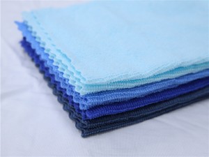 Polyte non-abrasive, reusable and washable microfiber cleaning cloth cleaning towel Ultrasonic Cut Edgeless for car kitchen