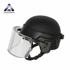 מגן פנים בליסטי NIJ IIIA מגן פנים חסין כדורים עבור PASGT ATBH-FS01