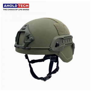 Aholdtech ATBH-M00-S01 NIJ IIIA 3A Casco táctico balístico MICH 2000 a prueba de balas de corte bajo para policía militar