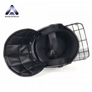 Metal Mesh Convex Visor Police Full Face ABS+PC اينٽي رائٽ هيلمٽ ATPRH-R01