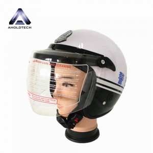 Full Face Safety ABS+PC Liikennemoottoripyöräpoliisikypärä visiirillä ATPMH-01