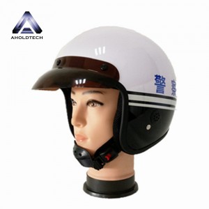 خوذة شرطة المرور للدراجات النارية ABS + PC لسلامة الوجه بالكامل مع قناع ATPMH-02