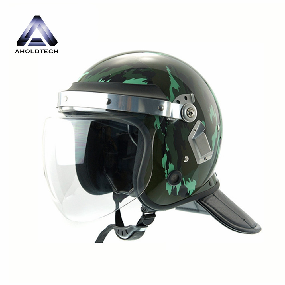 High Quality for Law Enforcement Police Motorcycle Helmet - Convex Visor Police Full Face ABS+PC Anti Riot Helmet ATPRH-R05 – Ahodtechph