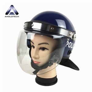 Isitayela saseYurophu I-Convex Visor Police Army Full Face ABS+PC Anti Riot Helmet ATPRH-E01