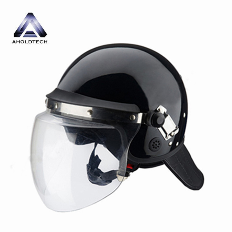 Chinese Professional Neck Protection Police Riot Helmet - European style Convex Visor Police Army Full Face ABS+PC Anti Riot Helmet ATPRH-E05 – Ahodtechph