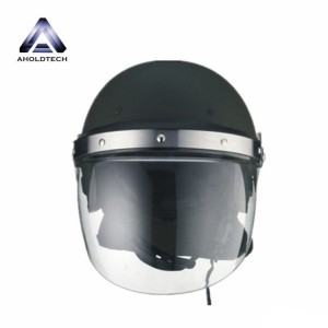 Europäischer Stil, konvexer Visier-Polizei-Armee-Vollgesichts-ABS+PC-Anti-Riot-Helm ATPRH-E05