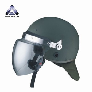 Ndị uwe ojii na-ahụ maka ndị uwe ojii Convex Visor zuru oke ABS + PC Anti Riot Helmet ATPRH-E05.