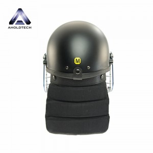 Полицейский полнолицевой шлем с выпуклым козырьком из АБС-пластика и ПК для борьбы с беспорядками ATPRH-R11