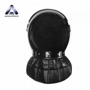 I-Metal Mesh Convex Visor Police Ubuso obugcwele be-ABS+PC Anti Riot Helmet ATPRH-R01