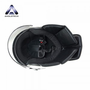 Паліцэйскі шлем з выпуклым брылём ABS+PC ATPRH-R10