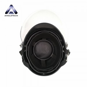 Teljes arcbiztonságú ABS+PC közlekedési motoros rendőrsisak ATPMH-05 szemellenzővel