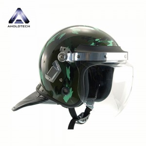 Конвекс Визор Полициясе тулы йөз ABS + PC Анти-Riot Helmet ATPRH-R05