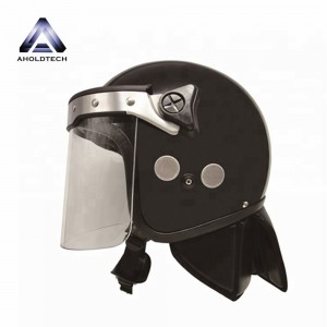 Convex Visor Police Full Face ABS + PC Anti Riot Helm ATPRH-R12