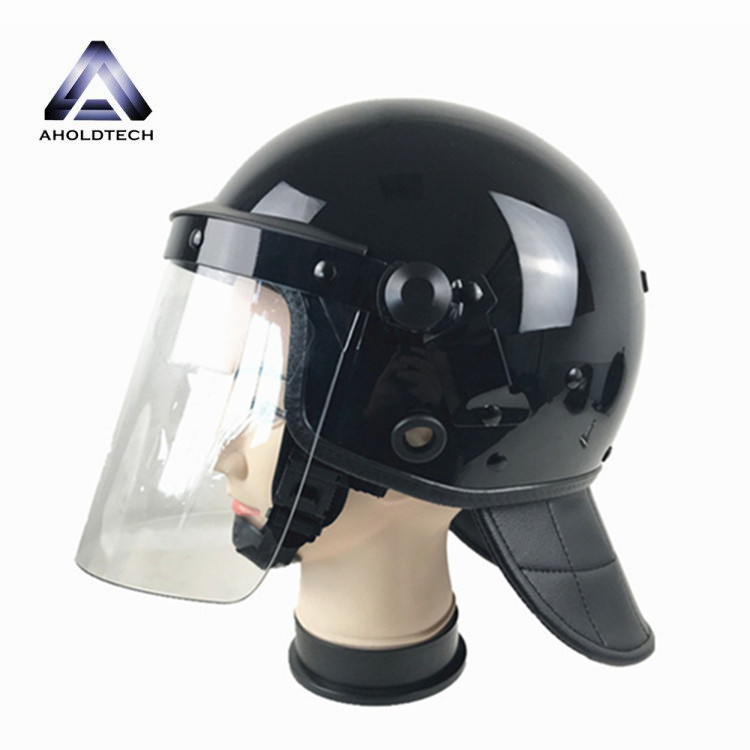Discount wholesale Full Face Paintball Helmet - European style Convex Visor Police Army Full Face ABS+PC Anti Riot Helmet ATPRH-E03 – Ahodtechph