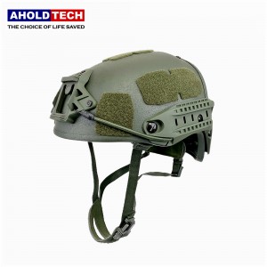 Aholdtech ATBH-AF-A01-RG NIJ IIIA 3A Tactical Ballistic Airframe High Cut Bulletproof Helmet mo Leoleo Army