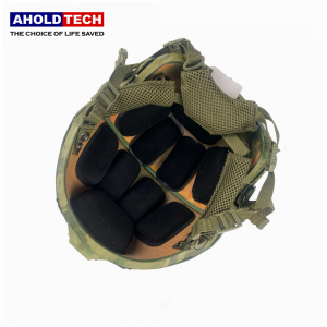 Aholdtech ATBH-AF-A02-FG NIJ IIIA 3A Casco balístico táctico de corte alto a prueba de balas para la policía del ejército