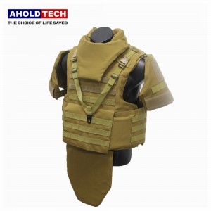 Aholdtech Amddiffyn Llawn Bulletproof Vest NIJ Lefel IIIA ATBV-F01-TAN