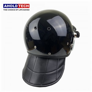 Выпуклы казырок у еўрапейскім стылі, паліцэйскі армейскі шлем ABS+PC супраць беспарадкаў ATPRH-E01