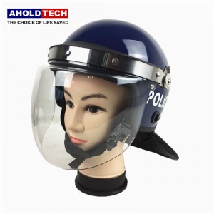 ヨーロッパスタイルの凸バイザー警察陸軍フルフェイス ABS + PC 抗暴動ヘルメット ATPRH-E02