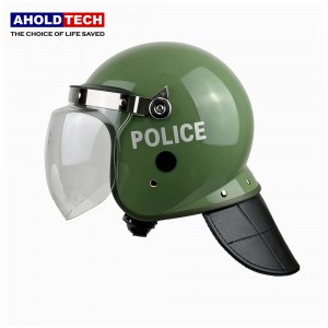 Convex Visor Police Full Face ABS+PC اينٽي رائٽ هيلمٽ ATPRH-R02