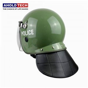 Κυρτό γείσο Police Full Face ABS+PC Anti Riot κράνος ATPRH-R02