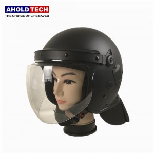 Полицейский полнолицевой шлем с выпуклым козырьком из АБС-пластика и ПК для борьбы с беспорядками ATPRH-R04