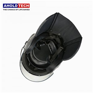 Convex Visor Police Full Face ABS+PC Anti Riot Helmet ATPRH-R04