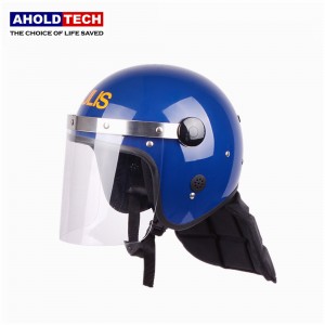 Mũ bảo hiểm cảnh sát có kính che lồi Philippines Full Face ABS + PC Mũ bảo hiểm chống bạo động ATPRH-R08