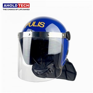 Philippinnen konvex Visor Police Full Face ABS + PC Anti Riot Helm ATPRH-R08