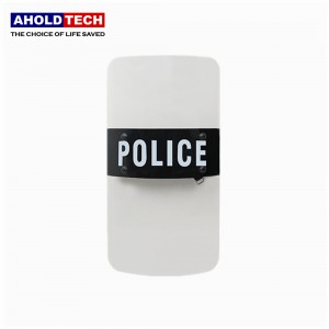 Scudo antisommossa rettangolare in policarbonato della polizia ATPRS-PRT01
