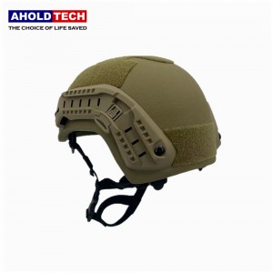 Aholdtech ATBH-M01-S01 NIJ IIIA 3A Casco balístico táctico MICH 2001 a prueba de balas de corte alto para policía del ejército