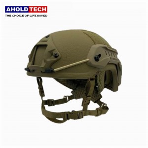 Aholdtech ATBH-M01-S02 NIJ IIIA 3A Tactical Ballistic MICH 2001 High Cut Bulletproof Helmet maka ndị uwe ojii agha.