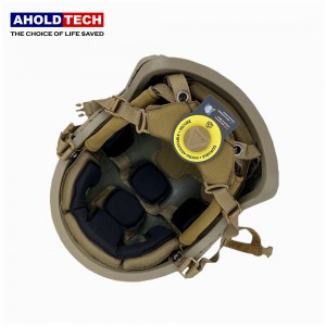 Aholdtech ATBH-FSF-P02-TAN NIJ IIIA 3A Tactical Ballistic FAST SF High Cut Bulletproof Helmet rau Tub Ceev Xwm
