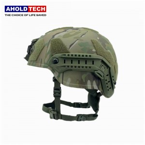 Aholdtech ATBH-FST-P02-MC Multicam NIJ IIIA 3A Tactical Ballistic FAST SENTRY Mid Cut Bulletproof Helmet rau Tub Ceev Xwm