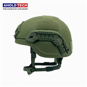 Aholdtech ATBH-M00-E02-RG NIJ III Enhanced Combat Ballistic MICH Low Cut Bulletproof Helmet rau Tub Ceev Xwm