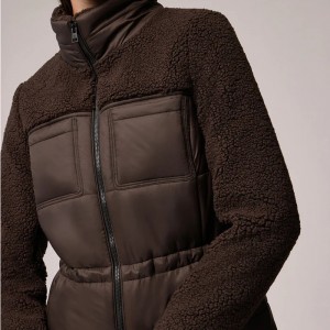 Down Jackets With Quilted Onion Pattern Center Front Button Closures Durable Elbow Patches Front Hand Pockets Wholesale Factory
