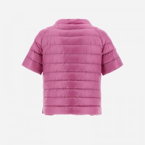 Women Puffer Belted Jacket Wool Blend Knit Sleeve 100% Polyamide Woven High Collar Zip Fastening Drawstring Pulls Wholesale Winter