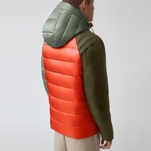 Contrast Colors Men Down Coat Lightweight Comfortable Waterproof Windproof Hot Selling