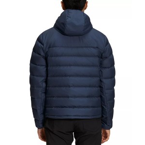 Men Hooded Down Jacket Custom Print Logo Comfortable 100% Polyester New Fashionable