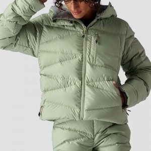 Colorful Down Hooded Jacket For Women’s D...