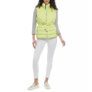 Women’s Packable Belted Puffer Vest Slim Fit Packable Custom Gym Wear Winter Hot Selling