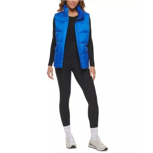 White Women Down Vest Custom Full Zip Up Hood Stand Collar For Factory Wholesale 2023