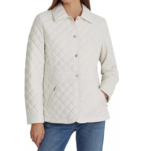 Women’s Quilted Stretch Down Wrap Coat Two-Way Zipper Down Filled Shawl Collar For Factory Supplier