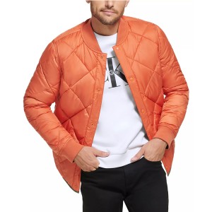 Men’s Reversible Quilted Jacket 100% Polyester water-resistant New Fashion Tops