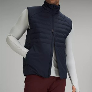 Men Goose Down Vest with Waterproof zipper Lightweight Warm Windproof