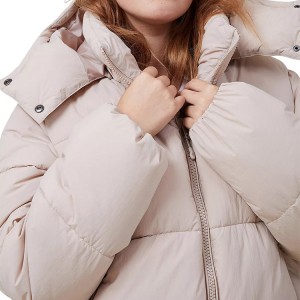 Women’s Puffer Jacket Zip Up Removable Hood Thick Cotton Padded New Designs In Winter