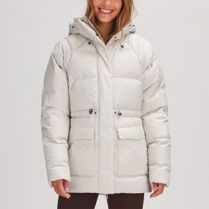 Down Jackets For Women Button-Up Non-Removable ...